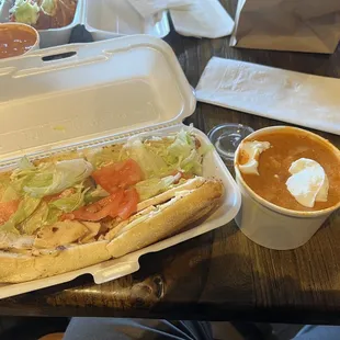 Chicken Philly and Chicken Paprikas Soup