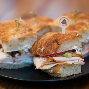 two sandwiches on a plate