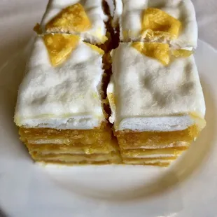 Salted egg layer cake