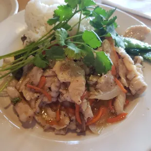 Hunan chicken n shrimp