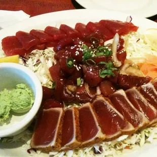 Ahi platter pupu
