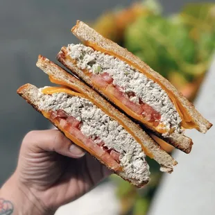 Local ahi tuna melt on wheat