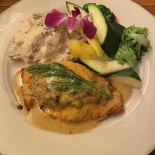 Crab Stuffed Salmon