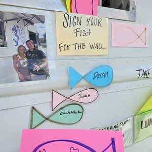 We made our own fishie, too!