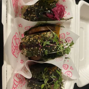 OG Rice ball, chicken curry rice ball and vegetarian