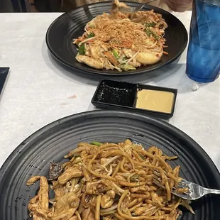 Pad Thai and Chicken Lo Mein