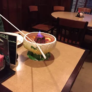 Volcano drink at lei ting