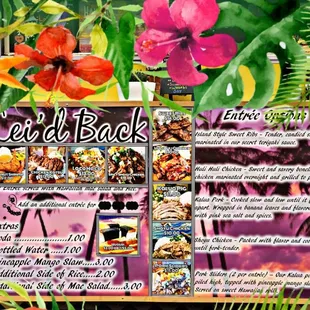 Current Menu as of 09/2020