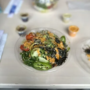 Custom salmon BYO Poke Bowl (Regular)