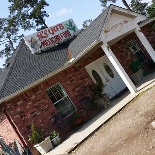 the front of the restaurant