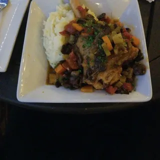 Braised Lamb Shank Dinner