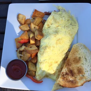 Corned Beef Hash Omelet Breakfast