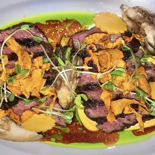 Zabuton - Snake river farms wagyu, maitake, butternut, huckleberry +50 for 2 ppl