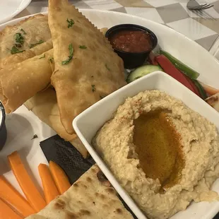 Appetizer, kebab sampler, and Leila&apos;s favorite!