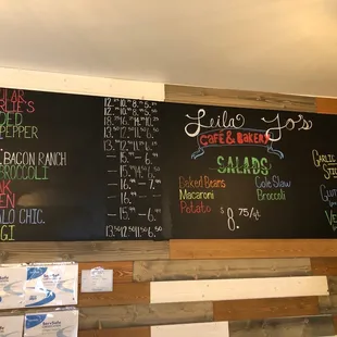 the menu