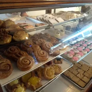 The bakery case on the Sunday we were in.