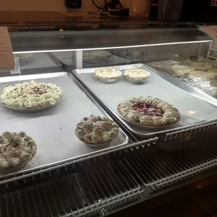 The bakery case on the Sunday we were in.