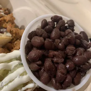 Side of beans and rice