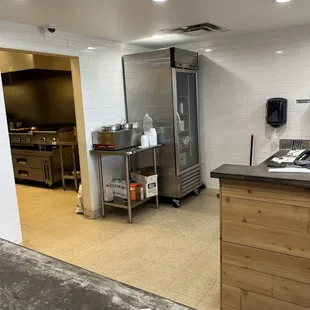 a view of the kitchen