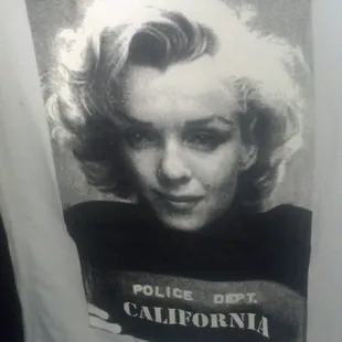Marilyn Monroe shirt.  Cute...just not in my size.  I'd have to be a small size to fit it.