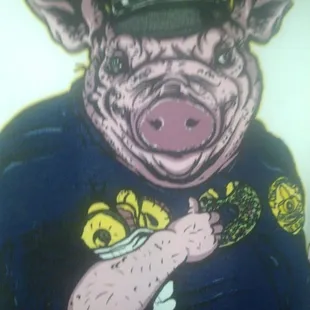 Men's shirt.  ENEMY OF THE STATE.  Had me laughing.