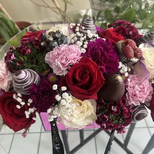 Dark chocolate covered Strawberries