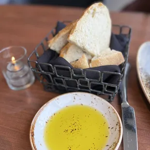 Crusty bread to dip