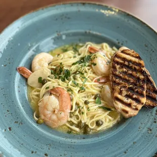 Shrimp Scampi and so much melty butter