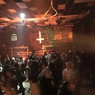 a crowd of people dancing