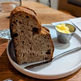 August 8 2022; Sourdough and butter ($6).
