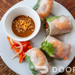 a plate of vietnamese food