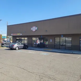 the front of the restaurant