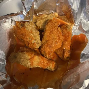 a close up of a chicken dish