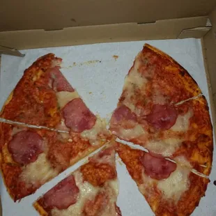 1 piece of ham per slice lmfao