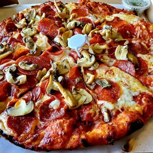 Double Pepperoni and Mushroom