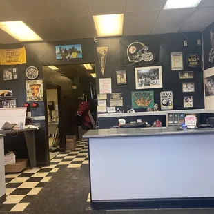 The front counter
