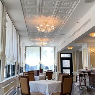 a view of the dining room