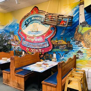 Taking in all the wall murals!