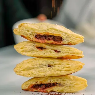 Ground Beef with Sumac spice Puff Pastry