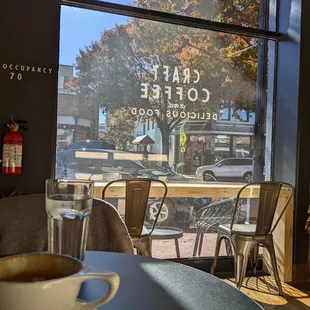 Sitting in the sunny (and very warm) front area...