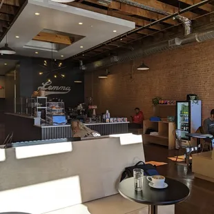 Nice open air interior with plenty of space but a little bit toasty...