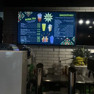 Boba yea menu &amp; smoothies