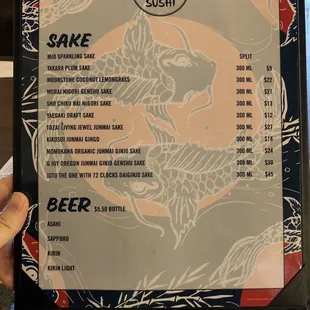 Drinks Menu