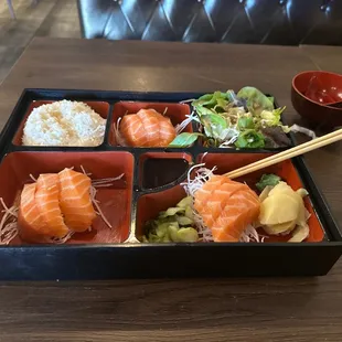 Bento lunch, very nice and healthy lunch for work from home person like me.  service very nice, they are very friendly.