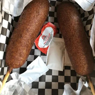 Corn dogs