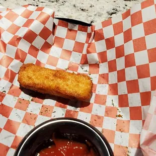 I ate the Mozzarella stick before pic.