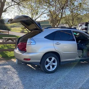 Car camping on my way to Sequoia NP