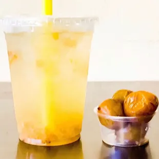 Salty plum soda