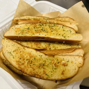 New Version of Garlic Bread. Toasted one by one !