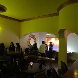 The situation off to the side of the room